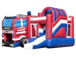 Fire Department Inflatable Bouncy Castle Slide